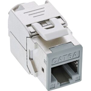 InLine 8pcs. Pack InLine® Keystone RJ45 jack, shielded, Cat.6A, grey