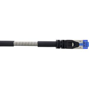 InLine InLine® Patch cable armoured, U/FTP, Cat.6A, black, 25m