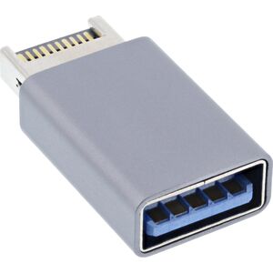 InLine InLine® USB 3.2 adapter, internal USB-E front panel male to USB-A female
