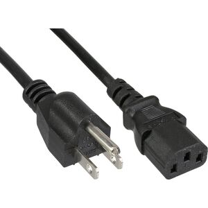 Kabel zasilający InLine InLine® Power cable, power plug USA to 3pin IEC C13 connector, black, 5.0m