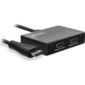 InLine InLine® Cable Splitter HDMI 2-port, 4K/60Hz, with USB power cable, 0.5m