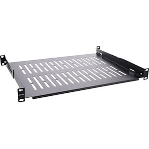InLine InLine® 19" shelf, 350mm, 50kg, 1U, RAL 9005 black