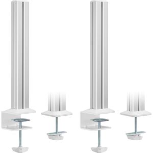 InLine InLine® Slatwall mounting columns aluminium, for table mounting Panel, set of 2