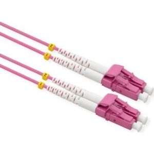 Triton VALUE F.O. Kabel 50/125µm OM4, LC/LC, złącze niskostratne, fioletowy, 10 m