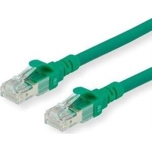 Roline ROLINE - Patch- Cable - RJ- 45 (M) to RJ- 45 (M) - 5 m - UTP - CAT 6a - halogen free, shaped, stranded - green (21.15.2735)