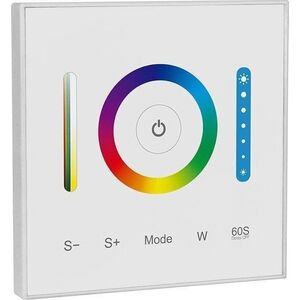 V-TAC Kontroler Sterownik Pilot Panel Ścienny Szklany 3w1 V-TAC RGB+CCT 1-strefa VT-2433