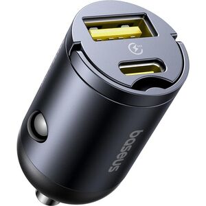 Baseus Tiny Star Mini Car Charger (U+C) 30W Cosmic Black 6932172677206