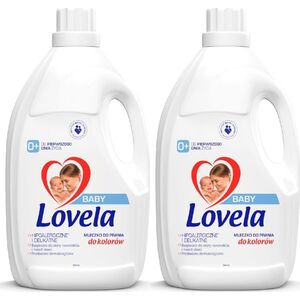 Lovela 2x Hipoalergiczne mleczko do prania ubranek niemowlęcych i dziecięcych 2,9l