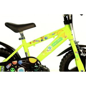 Children's mountain bike BIMBO BIKE GALAXY, size 12, yellow.