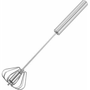 Aptel Stalowa Trzepaczka do Jajek z Automatycznym Ubijakiem 26cm srebrna AG973