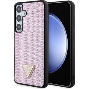 Guess Etui Guess GUHCS24MHDGPPP Samsung Galaxy S24+ Plus hardcase Rhinestone Triangle różowy/pink