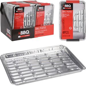 BBQ ALUMINIOWE TACKI NA GRILLA 24x16cm 4SZT