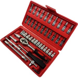 ZESTAW KLUCZY 1/4" 46szt. SILVER