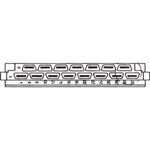 Wtyk SCHROFF typ H, EN 60603, DIN 41612, męski, 15 styków, długość styku 3,0 mm