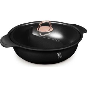 GARNEK TYTANOWY HOT POT Z POKRYWĄ 30cm BERLINGER HAUS BH-8627 BLACK ROSE