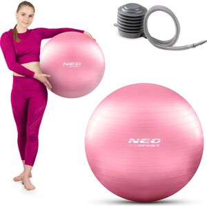 Neo-Sport Piłka do ćwiczeń 55 cm NS-950 różowa