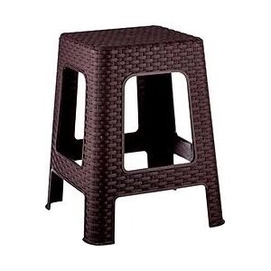 Taboret RATTAN -brąz 28x28x45