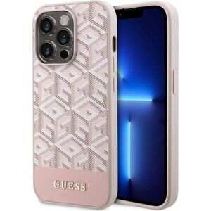Guess Etui Guess GUHMP14LHGCFSEP Apple iPhone 14 Pro różowy/pink hard case GCube Stripes MagSafe