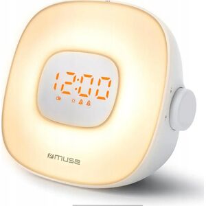 Muse | ML-198CR | Alarm function | Light Clock Radio | AUX in | White
