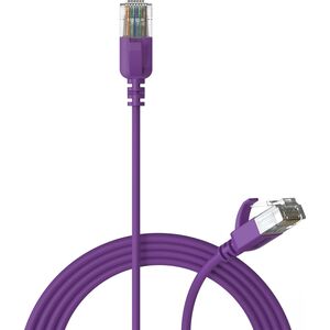 Procab PROCAB CSD560V/2 Καλώδιο δικτύου Slimline - CAT6A RJ45 U/UTP έκδοση μοβ - 2 μέτρα