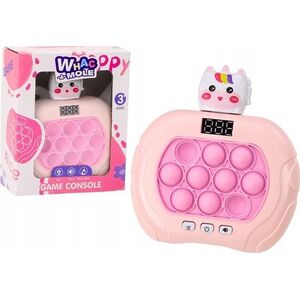 LeanToys Gra Pop-It Wac A Mole Jednorożec Światła Dźwięki Różowa Sensoryczna