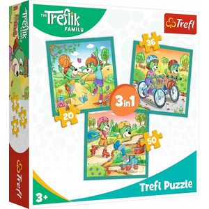 Trefl Puzzle 3w1 Poznaj Trefliki - łącznie 106 elementów (34872)