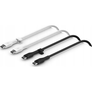 Kabel USB Belkin 1x2 Belkin Flex Silicone Cabl 1m USB-C/USB-C b+w  CAB009bt1MBW2PK