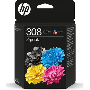 HP oryginalny ink / tusz 6L6S6UE, HP 308, black/color, 160/120s, 2-pack