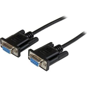 StarTech DB-9 - DB-9, 1m, Czarny (SCNM9FF1MBK)