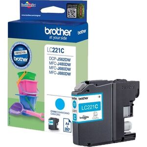 Tusz Brother tusz oryginalny Ink LC-221C Cyan - LC221C