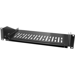 LogiLink Półka 2U, przedni wspornik, na śrubę mocującą d = 250 mm, czarna (SF2C35B)