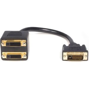 StarTech 0.3m czarny (DVISPL1DD)