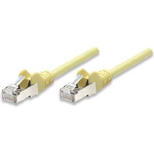 Intellinet Network Solutions RJ-45/RJ-45, kat.5e, CCA, SF/UTP, żółty, 0.25m (738965)