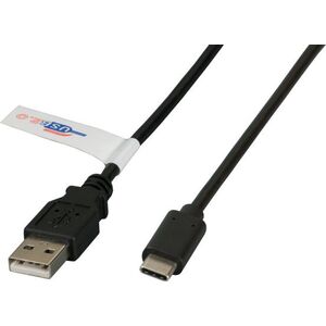 Kabel USB EFB USB-A - USB-C 0.5 m Czarny (K5258SW.0,5)