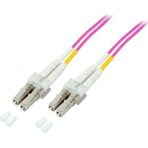 EFB EFB Electronics Fiber Optic Duplex Patch Cable LC - LC 0.5m 50/12 0.5m LC OM4 Violet Fiber Optic Cable (O0319.0.5)