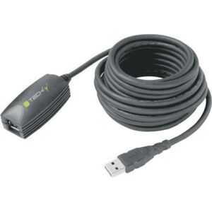 Kabel USB Techly USB-A - USB-A 5 m Czarny (ICUR3050)