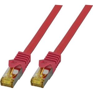EFB EFB Patchkabel Cat6a S/FTP LSZH mit Cat7 Rohkabel 30m ROT 10 Gigabit Ethernet 600MHz 4x2xAWG26/7 Flammwidrig Raucharm