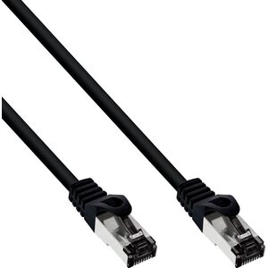 InLine INLINE Patchkabel Cat.8.1 S/FTP PiMf 2000MHz halogenfrei Kupfer schwarz 0,5m