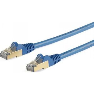 StarTech STARTECH.COM 5m CAT6a-Ethernet-Kabel - Blau - RJ45-Ethernet-Kabel - Snagless - STP-Kabel - Kupfer - 10-Gbit Netzwerkkabel