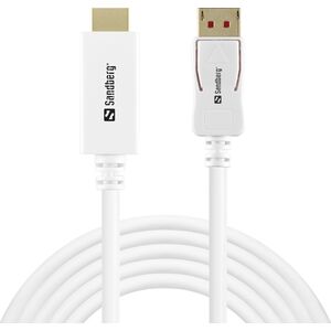 Kabel Sandberg DisplayPort - DisplayPort 2m biały (509-16)
