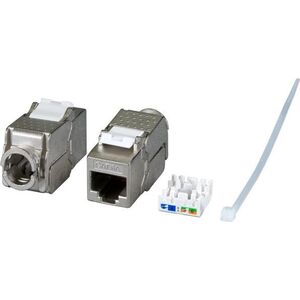 EFB EFB Keystone Cat6A/RJ45/10GE Slim, Metall, Werkzeugfrei