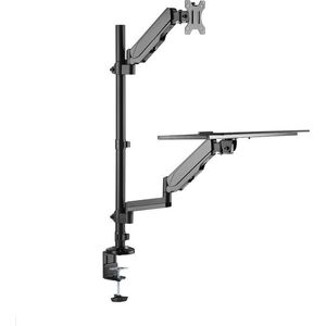 Neomounts Uchwyt biurkowy na monitor 17" - 32" z podstawką na klawiaturę i mysz (DS90-325BL1)