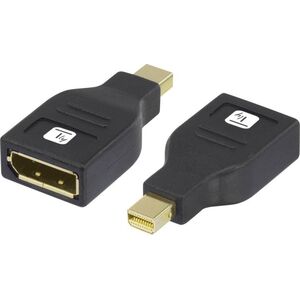 Adapter AV Techly TECHLY Adapter DisplayPort F auf Mini DisplayPort M 4K schwarz