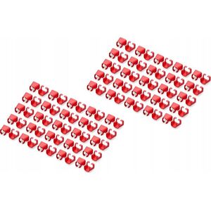 Digitus DIGITUS Farbclips für Patchkabel RJ45 100 Stück rot