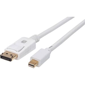 Kabel Techly TECHLY Mini-DisplayPort M auf DisplayPort M Kabel 4K 60Hz weiss 1m