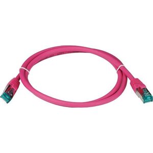 EFB EFB RJ45 Patchkabel S/FTP Cat6A LSZH Magenta Laenge 1m 4x2xAWG27/7 nach TIA/EIA568B geschirmt Uebertragungsstandards 10Gbit