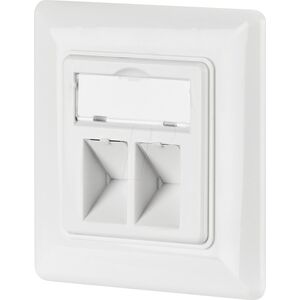 EFB EFB Netzwerkdose 2-fach fur Keystones Weiss RAL 9003 ohne Keystone