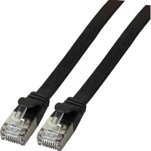 EFB EFB RJ45 Flachpatchkabel Cat.6A U/FTP PVC schwarz 0,15m