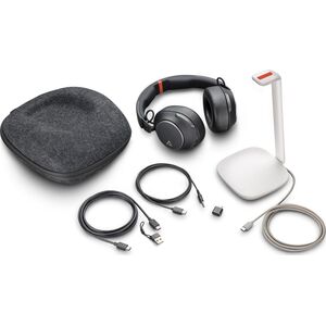 Słuchawki Poly Poly Voyager Surround 85 - Voyager Surround 80 series - Headset - ohrumschliessend - Bluetooth - kabellos - aktive Rauschunterdruckung - Adapter USB-C via Bluetooth - Schwarz - UC-zertifiziert