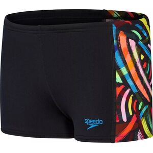 Speedo Dziecięce kąpielówki Speedo DIGI ALOV PANL ASHT JM black/volcanic orange/fluo green/bright yellow/lapis rozmiar 13-14